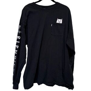 Ripndip Black Pocket Longsleeve Tee